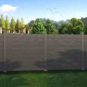 户外庭院阳台塑木围栏栅栏木塑板花园室外木塑防腐木栏杆护栏立柱